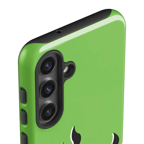 Green Flames Galaxy S25 Plus Impact Case